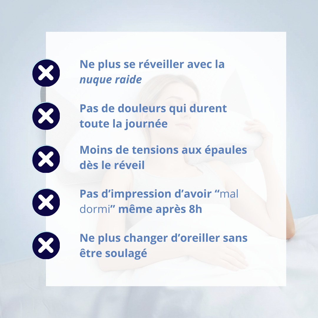 KALYXO™ – Oreiller Ergonomique Alignement Cervical