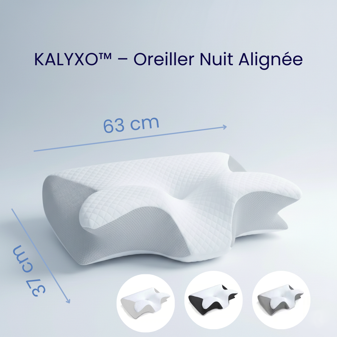 KALYXO™ – Oreiller Ergonomique Alignement Cervical